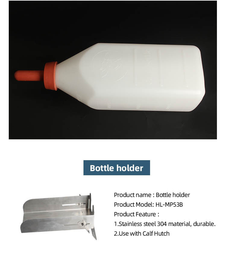 Dairy Farms Stainless Steel Calf Feeding Bottle Holder for Fence