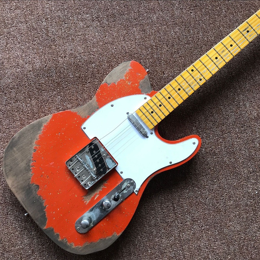 New standard Custom ,TELE 6 Strings Maple fingerboard handwork Electric Guitar