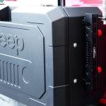 2021- Jeep Wrangler Black Aluminum Alloy Powder Coated Rear Side Door Outside