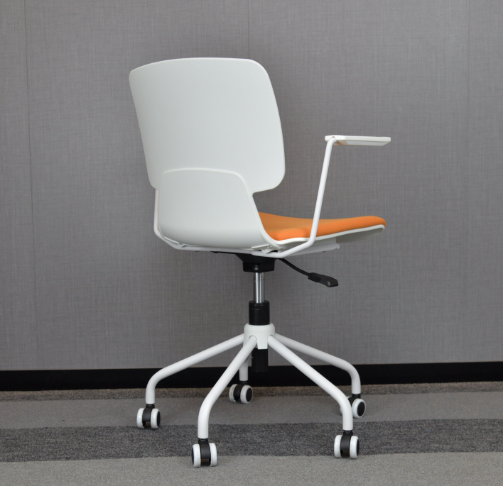 Plastic Swivel Conference Chair PP Office Swivel Chair With Wheels