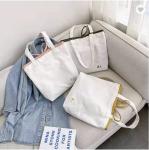 16Oz Nonwoven Plain Canvas Tote Bags Reusable Shopping Bag Logo Printed