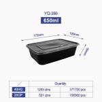 Disposable Microwave Safe PP Injection Restaurant Take Away Container Camping