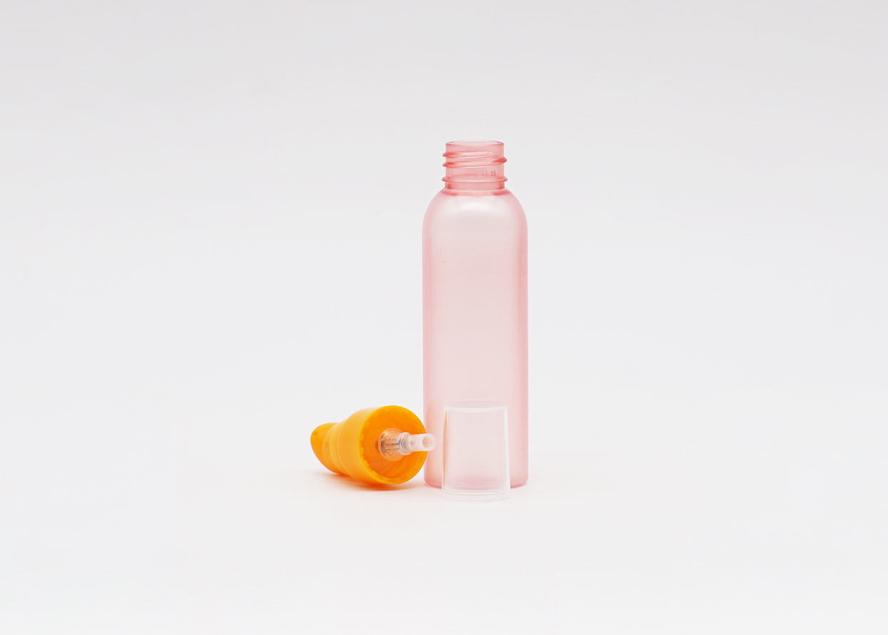 30ml Frosted Hot Pink Cosmetic Spray Bottle With Flat Shoulder