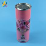 diameter 70mm Cardboard Tube Packaging With Metal Tin Plug