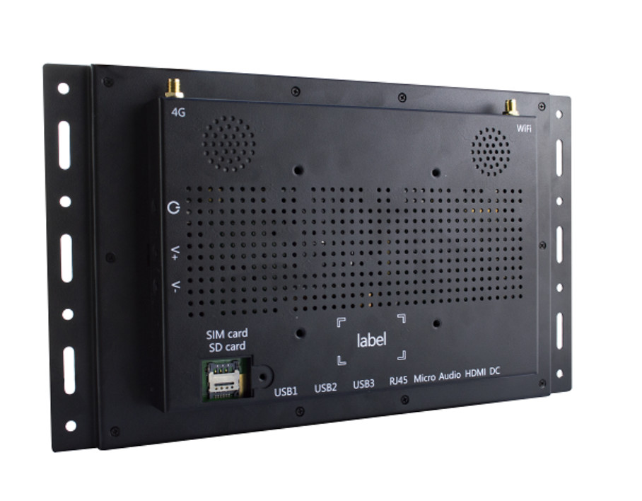Metal Case WIFI LAN BT HD 4G Open Frame LCD Display RK3288 3568 For Advertising Display