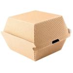 ODM UV Coating Gourmet Burger Boxes Food Grade Kraft Paper