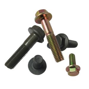 Quality DIN6921 Serrated Hex Flange Bolts M16 Class 12.9 Yellow Zinc Plated wholesale