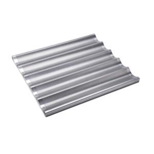 Quality 5 slotted aluminum french bread baking pan non-stick baguette baking tray for bar or bakery or restaurant wholesale