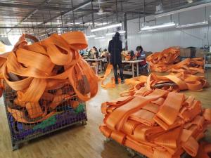 Quality polyester Flat woven webbing sling 3Ton,Manufactuere of the lifting sling &amp; ratchet tie down wholesale