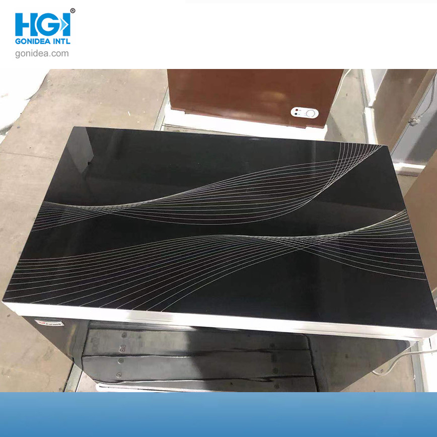 Glass Material Single Door Deep Chest Freezer Mechanical Temperature Control