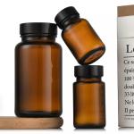 300ml Vitamin 150ml Amber Round Glass Bottle 250ml For Tablet Pill Capsule
