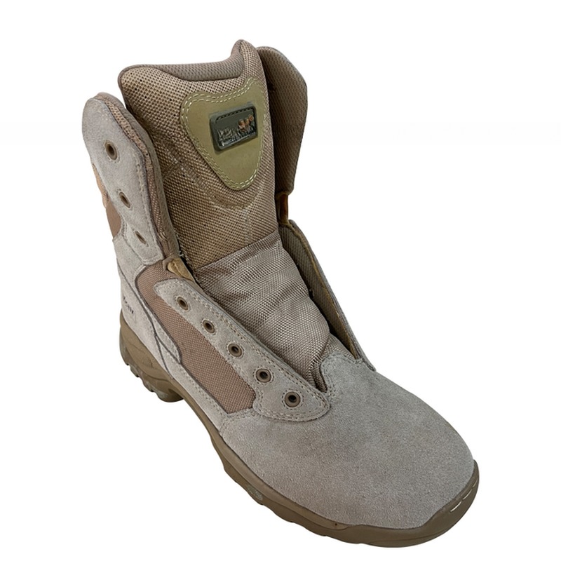 Maximize Safety with Durable Lace Up to Shin Level Cow Suede Leather Boots