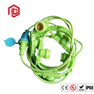 Quality Green Nylon PVC E26 E27 Lamp Stand Fittings With Customized Cable Plug wholesale