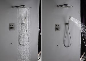 Quality Concealed Tap Bath Shower Mixer Set Matte Black Wall Mounted wholesale