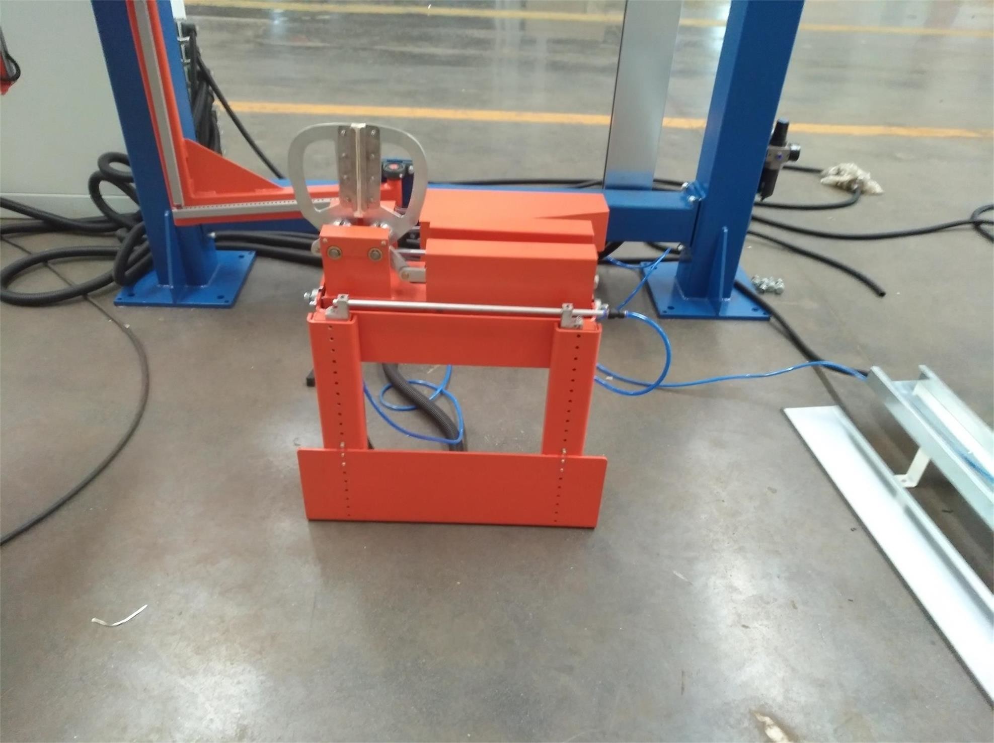 Customized Color Stretch Film Wrapper , Turntable Speed Pallet Strapping Machine