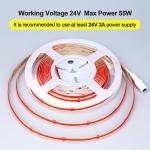 COB Led Strip Light IP20 8mm 12V24V 480leds Red for Indoor and Outdoor