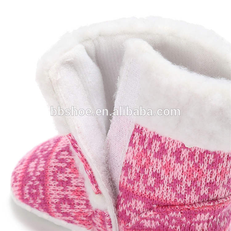 New fashion non-woven knitted crochet winter warm Walking shoes baby booties knit