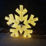 Large led lighted snowflakes