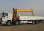 SINOTRUK HOWO Truck Mounted Crane / Truck Mounted Jib Crane For Construction