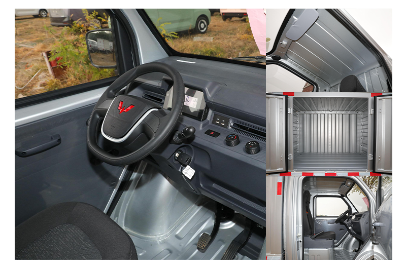 2-Door 1-Seater E10 Wuling Electric Van 41Ps 8" LCD Touch Screen