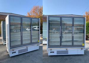 Quality R404a Self Contained Multiplexed Glass Door Merchandiser Freezers Air Cooling wholesale