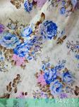 Wrinkle Resistant 40gsm Woven Printed Fabric With Floral Printed