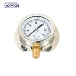 Glycerine Pressure Gauge Manometer 100mm Bottom Pressure Meter For Oil And Gas