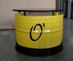 Customized Metal Furniture Oil Drum Dining Table Restaurant Round Coffee Side