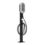 7KW 11KW 22KW Silver Column Type Single Gun Electric Vehicle AC Charging Pile