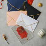 acrylic invitation magnetic wedding and envelope card double layers flower