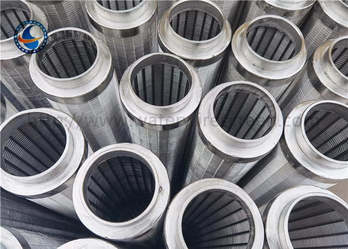 304 Stainless Steel Johnson Vee Wire Resin Catcher Wrapped Tube
