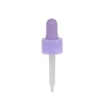Purple Glossy Plastic Pipette Dropper 18/410 20/410 Cosmetic Packaging Dropper