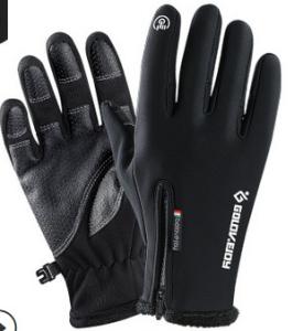 Quality Men Women Waterproof Windproof Gloves Winter Touch Screen Full Finger Zipper wholesale
