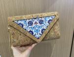 2022 Hot Sell Ladies Faction Shoulder Bag with Eco Cork 24x6x14.5cm