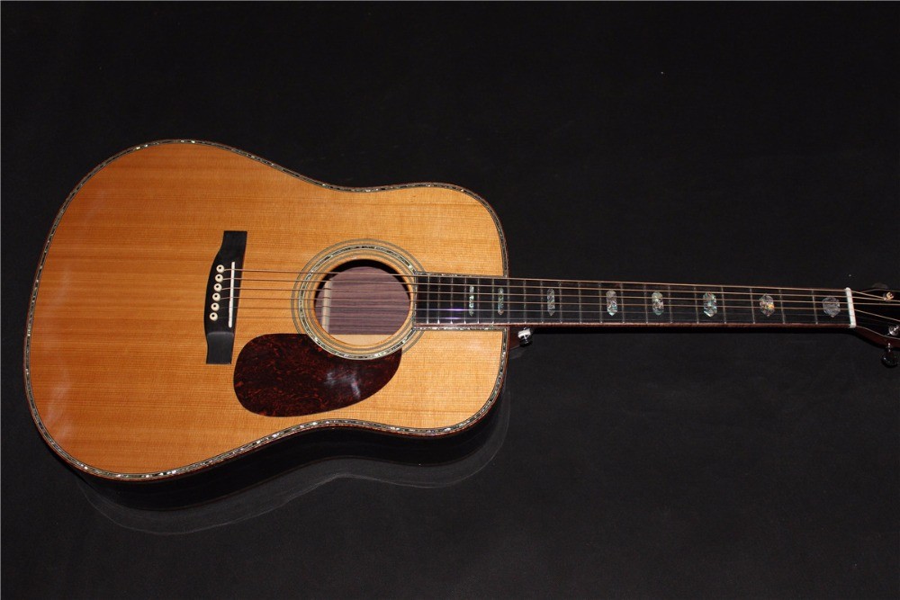 AAAA all solid dreadnought guitars customize D-45 handmade amazing acoustic guitar