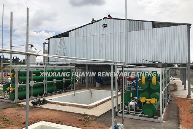 Municipal Solid Waste Plastic Pyrolysis Plant Industrial Scale Pyrolysis System