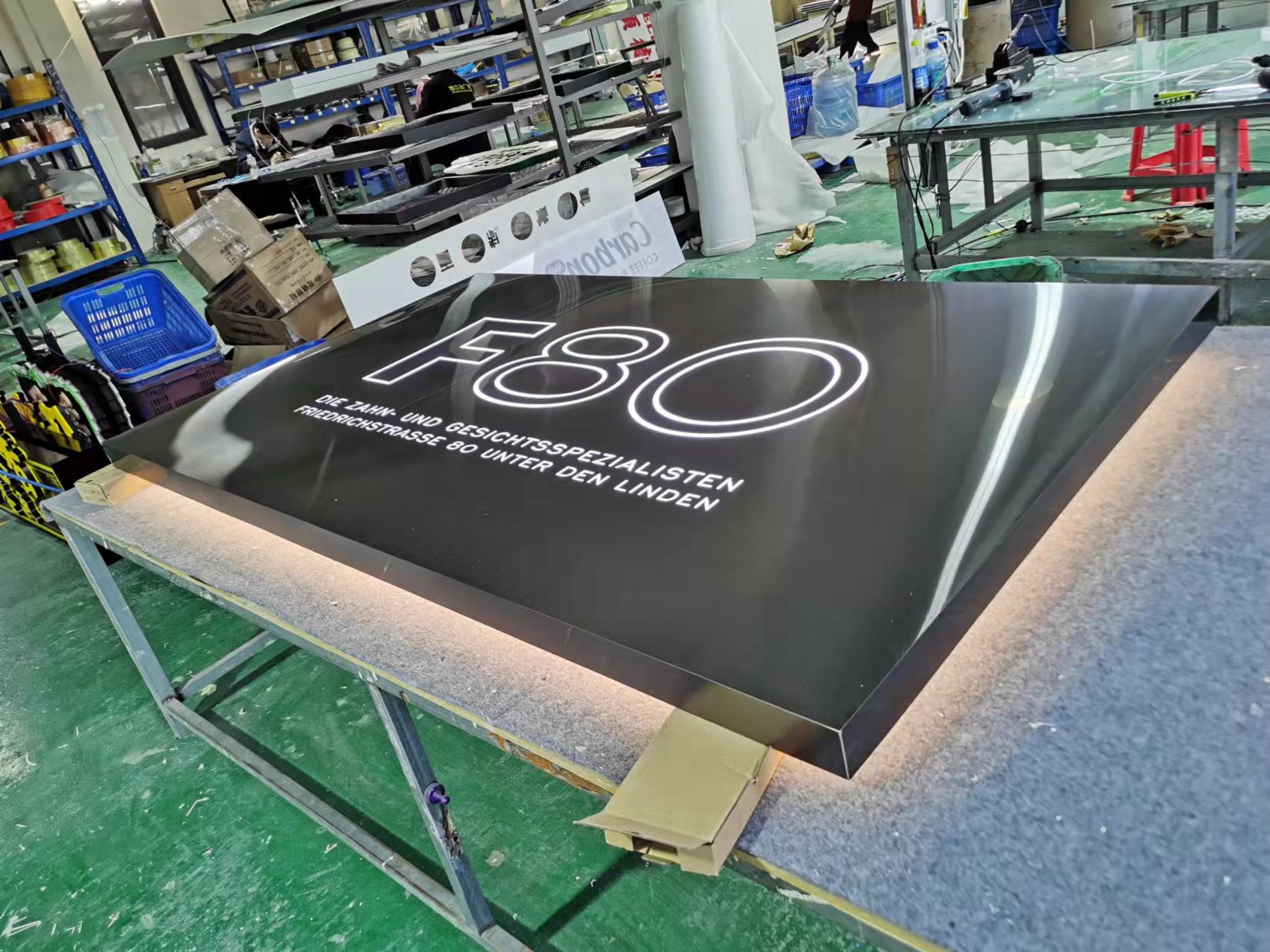 Hanging Acrylic Sign Board Company Brand Name Custom Led Logo Panel Edge Lit Electronic sign