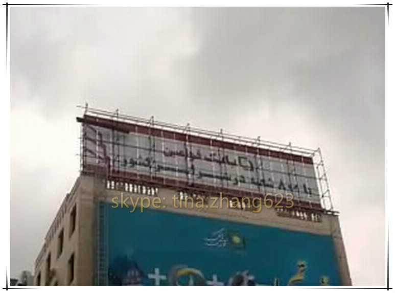 Creative big matrix trivision billboard for outdoor advertising