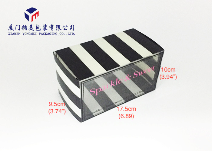 Rectangle Shape Clear Front Window Custom Printed Clear PET Box 17.5*9.5*10cm
