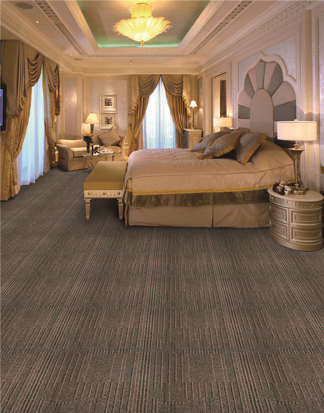 Personalized Hospitality / Living Room Decorative Carpet Tiles Unique Pattern Design