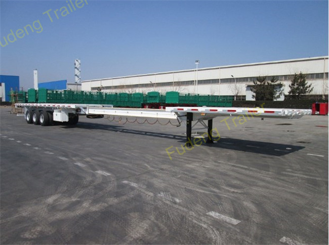 43 - 56 Meters Extendable Lowboy Trailer For Hydraulic Steering Wind Blade Carry