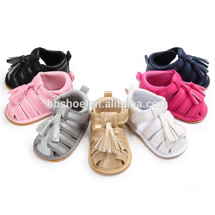 Rubber sole Summer infant Sandals Tassel Outdoor Casual baby sandals