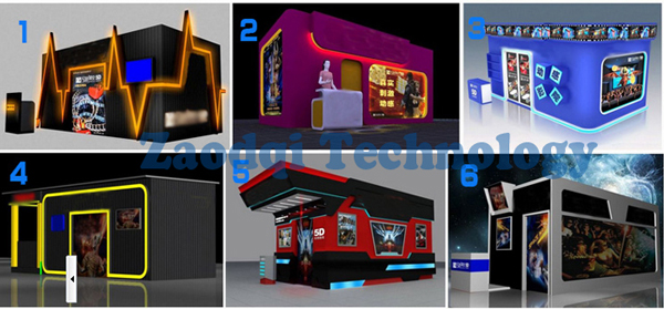 5D Cinema Including The Outside Cabin Hydraulic Dynamic system