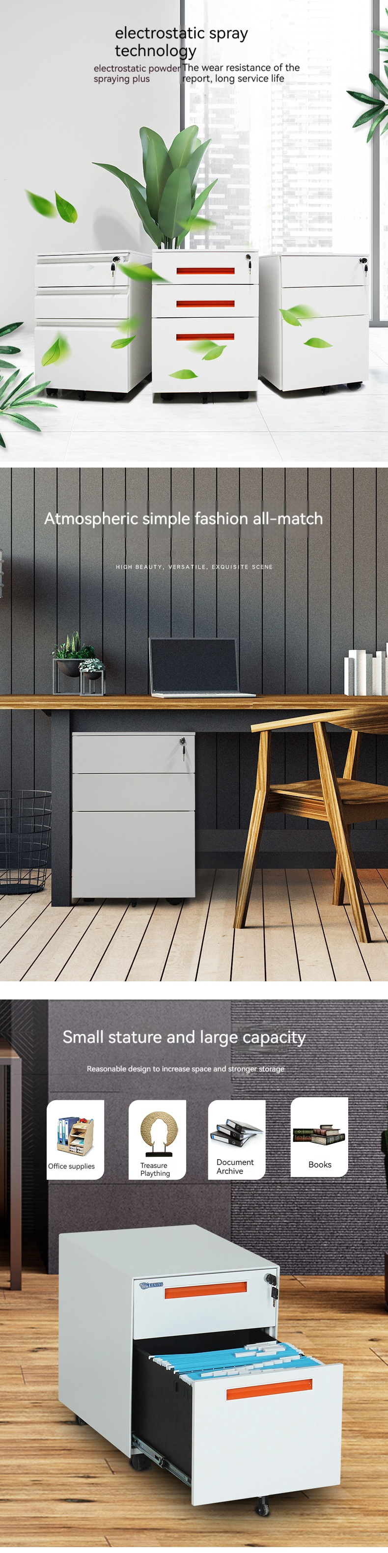 Specific Filing Cabinet Sturdy and Durable Steel Office Mobile File Tin Small Cabinet