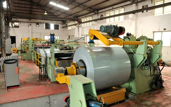 Simple Galvanized Steel Slitting Lines , High Speed Cut To Length Steel Slitting Machine