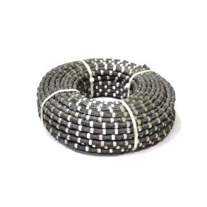Quality Rubber Fix Steel Wire 40 Sintered Diamond Bead 11.5mm Diamond Cutting Wire Saw Rope Saw for Mining Stone Cutting wholesale