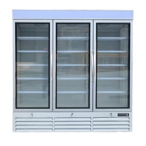 Quality Commercial Upright Glass Door Freezer Fridge With Plug - In Secop Compressor wholesale