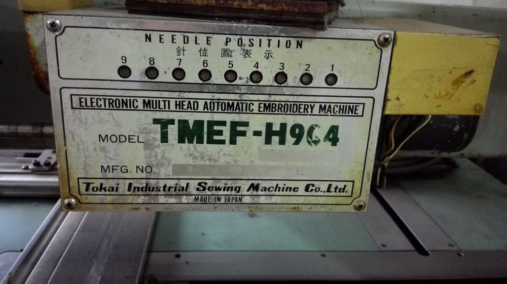 Automatic Japan Used Tajima Embroidery Machine Fast Data Transmission TMEF-H904