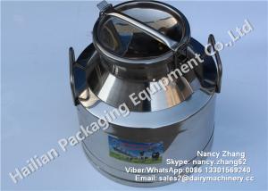 Quality 15 Liter Double Walled Stainless Steel Milk Bucket High Strength For Beverage / Beer wholesale