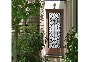 Quality Galvanized Steel Remarkable Inlaid Door Glass For Building Hand Forged wholesale